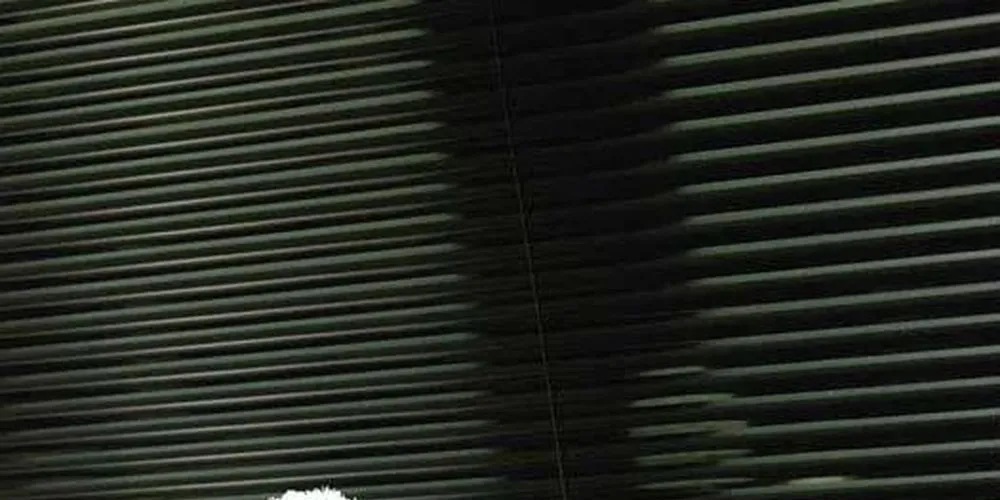 Фото шторы плиссе с электроприводом  в кабинет